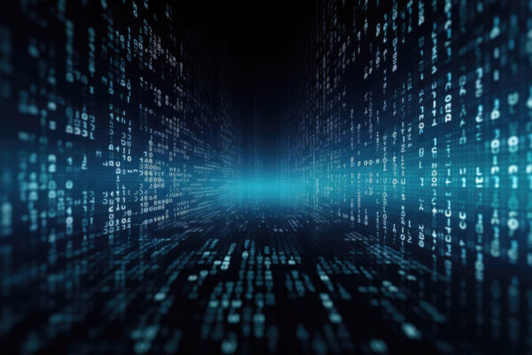 digital code number abstract background represent programming languages with Generative AI Technology